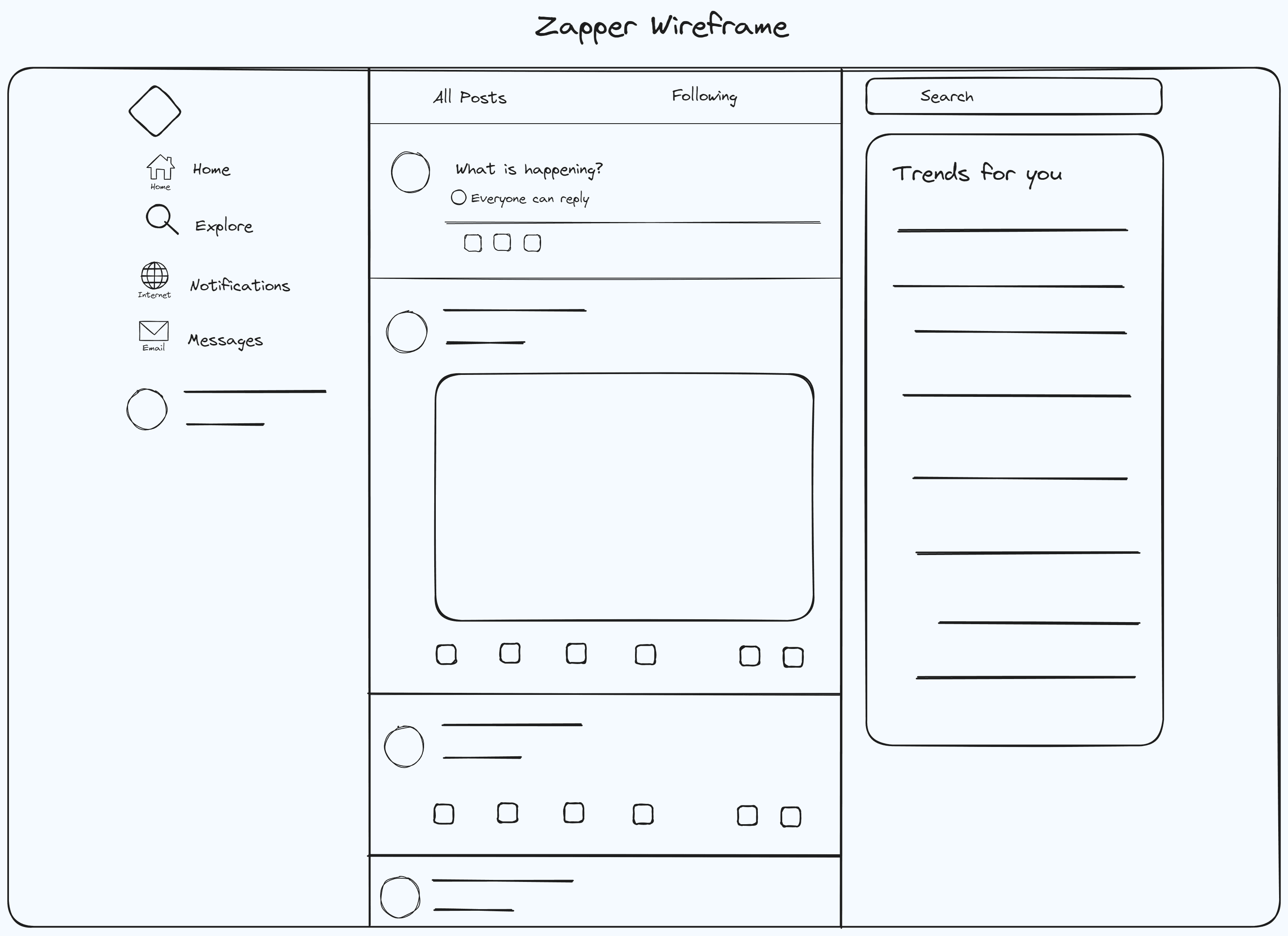 zapper wireframe